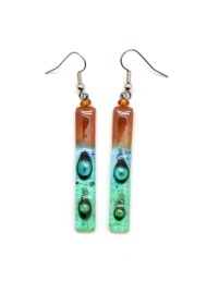 Long Glass Stick Earrings